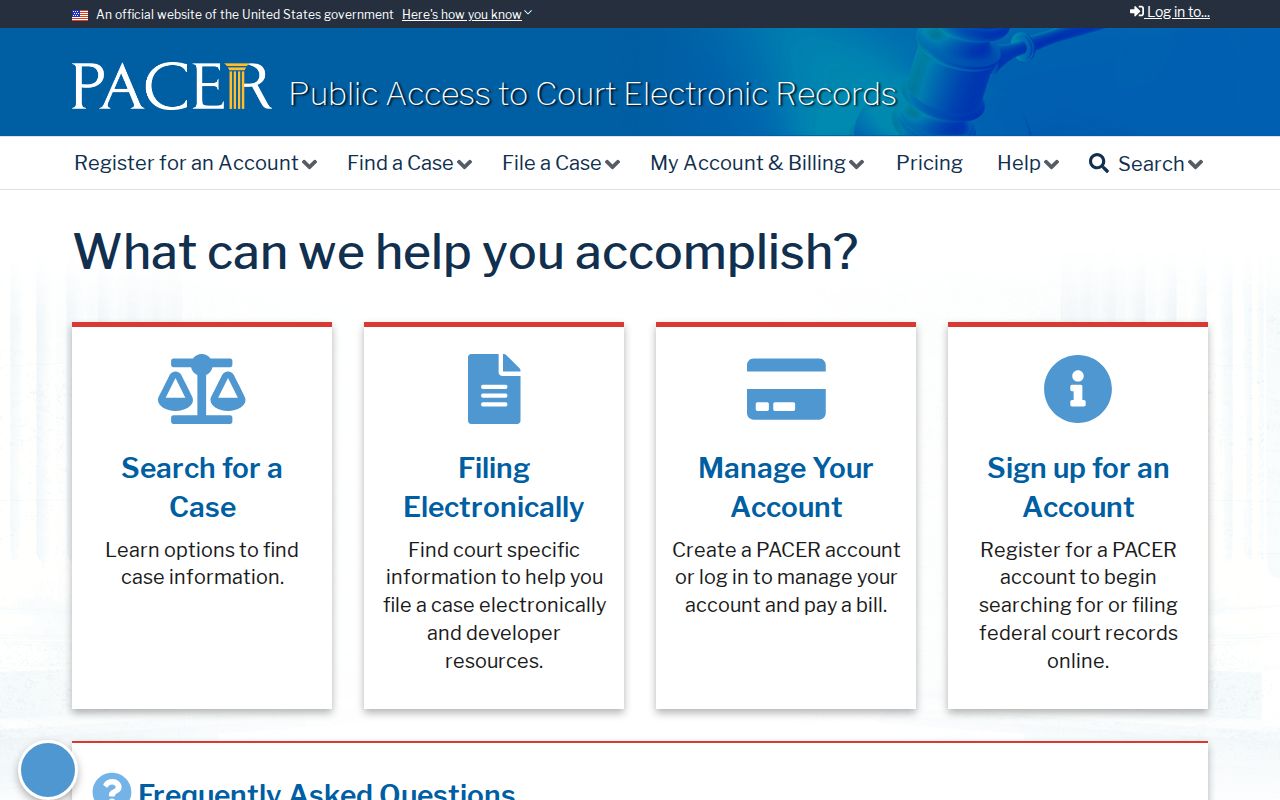 PACER federal court search route available to Zionsville researchers